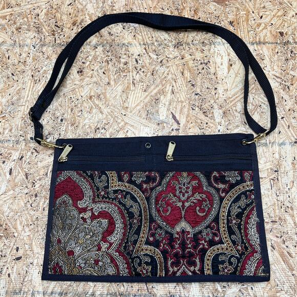 Danny K Handbags - Danny K Multicolor Multi-Pocket Single Adjustable Strap Foldable Handbag Purse